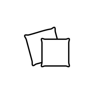 Pillow icon for web and mobile app. Pillow sign and symbol. Comfortable fluffy pillow