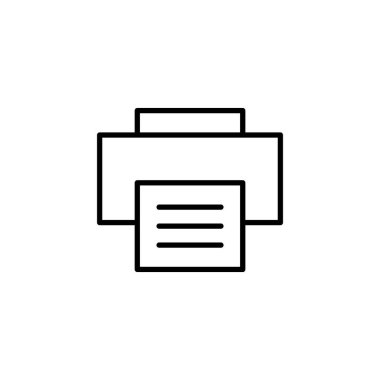 Print icon for web and mobile app. printer sign and symbol
