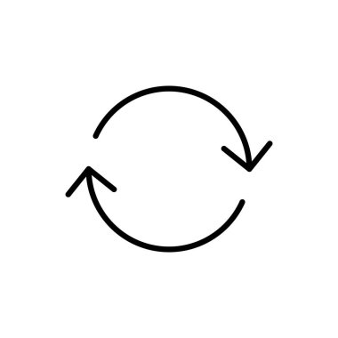 Refresh icon for web and mobile app. Reload sign and symbol. Update icon.