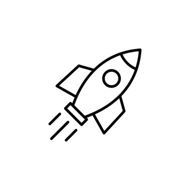 Rocket icon for web and mobile app. Startup sign and symbol. rocket launcher icon