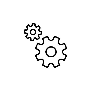 setting Icon for web and mobile app. Cog settings sign and symbol. Gear Sign