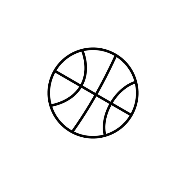 Basketball Icon Vector Web Mobile App Basketball Ball Sign Symbol — Stockový vektor