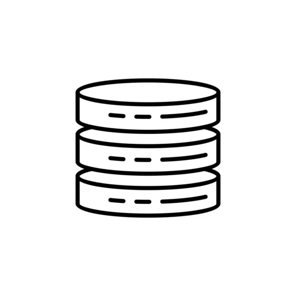 Database Icon Vector Web Mobile App Database Sign Symbol — Vettoriale Stock