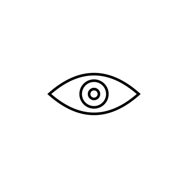Eye Icon Vector Web Mobile App Eye Sign Symbol Look — Stockvector