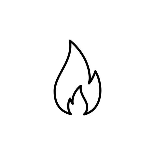 Fire Icon Vector Web Mobile App Fire Sign Symbol — Archivo Imágenes Vectoriales