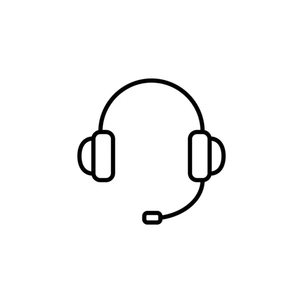 Headphone Icon Vector Web Mobile App Headphone Sign Symbol — Vetor de Stock