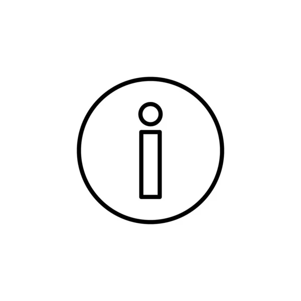 Info Sign Icon Web Mobile App Sign Symbol Faq Icon — 스톡 벡터