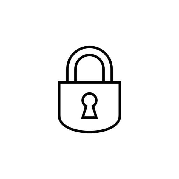 Lock Icon Web Mobile App Padlock Sign Symbol Encryption Icon — Vetor de Stock