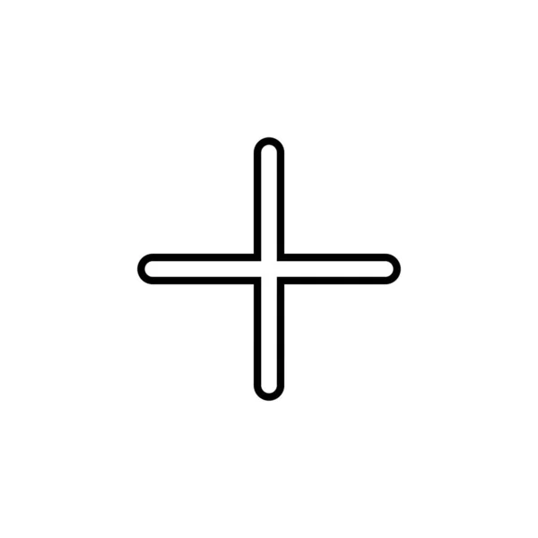 Icon Web Mobile App Add Sign Symbol — Stock Vector