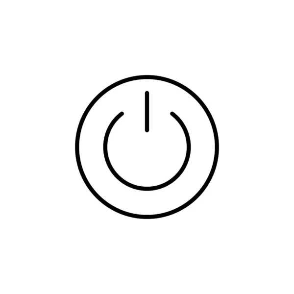Power Icon Web Mobile App Power Switch Sign Symbol Electric — Vetor de Stock