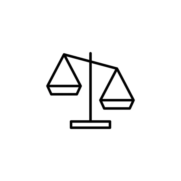 Scales Icon Web Mobile App Law Scale Icon Justice Sign — Vettoriale Stock