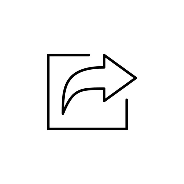 Share Icon Web Mobile App Sharing Sign Symbol — Vector de stock