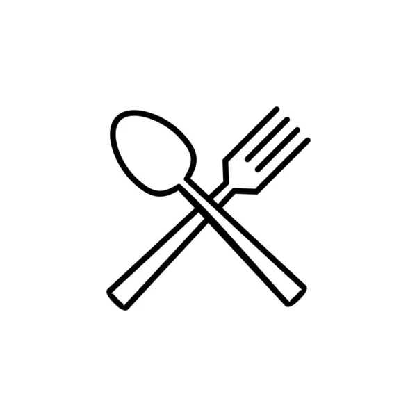 Spoon Fork Icon Web Mobile App Spoon Fork Knife Icon — Stockvector