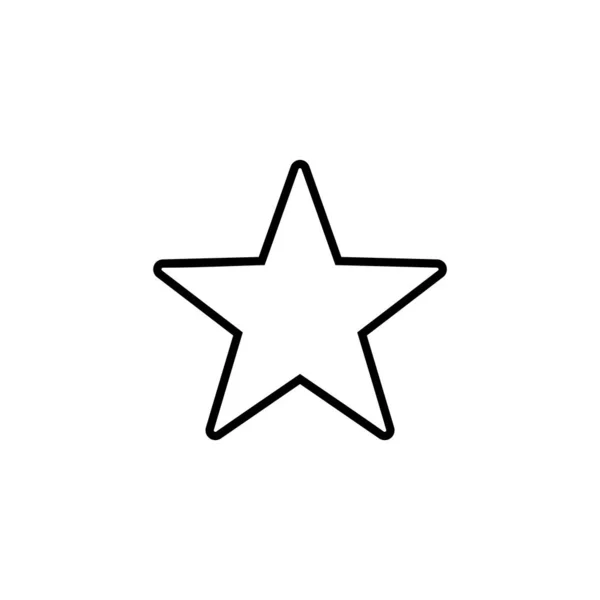 Star Icon Web Mobile App Rating Sign Symbol Favourite Star — Vector de stock