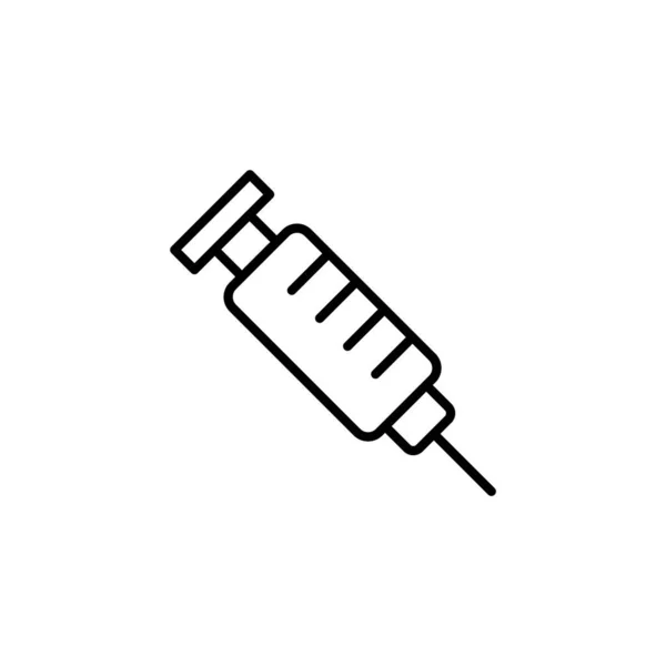 Syringe Icon Web Mobile App Injection Sign Symbol Vaccine Icon — Stockvektor