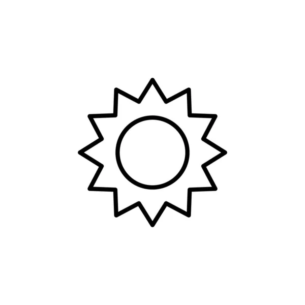 Sun Icon Web Mobile App Brightness Sign Symbol — 图库矢量图片