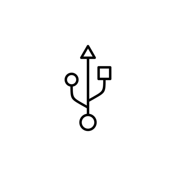 Піктограма Usb Веб Мобільного Додатку Флеш Диск Знак Символ Знак — стоковий вектор