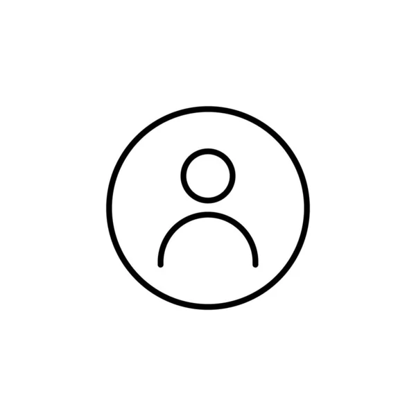 User Icon Web Mobile App Person Sign Symbol People Icon — Vettoriale Stock