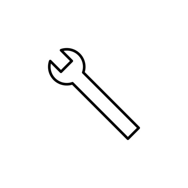 Значок Гаечного Ключа Веб Мобильного Приложения Ref Знак Инструмента Символ — стоковый вектор