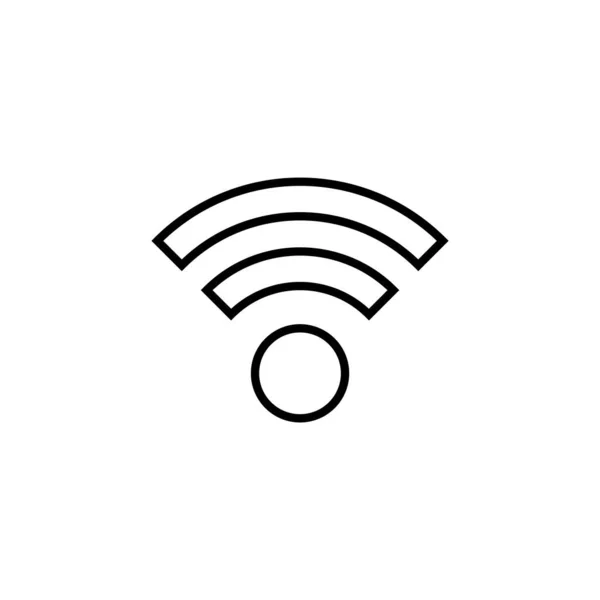 Wifi Icon Web Mobile App Signal Sign Symbol Wireless Icon — Stok Vektör