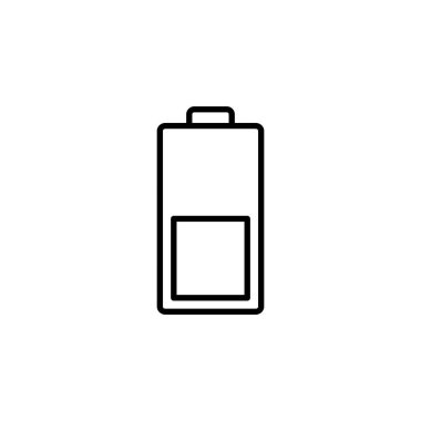 Battery icon vector for web and mobile app. battery charging sign and symbol. battery charge level