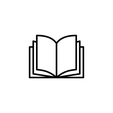 Book icon vector for web and mobile app. open book sign and symbol. ebook icon