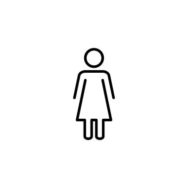 Female icon vector for web and mobile app. woman sign and symbol