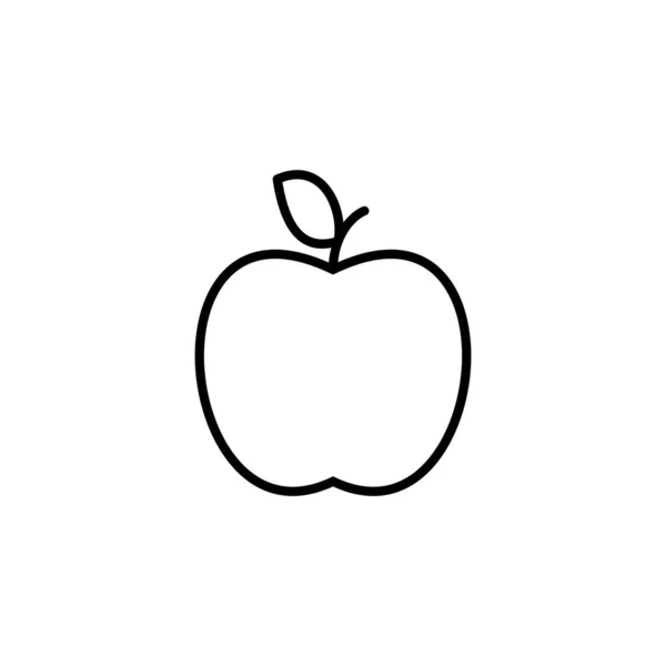 Иконка Apple Веб Мобильного Приложения Apple Знак Символы Веб Дизайна — стоковый вектор