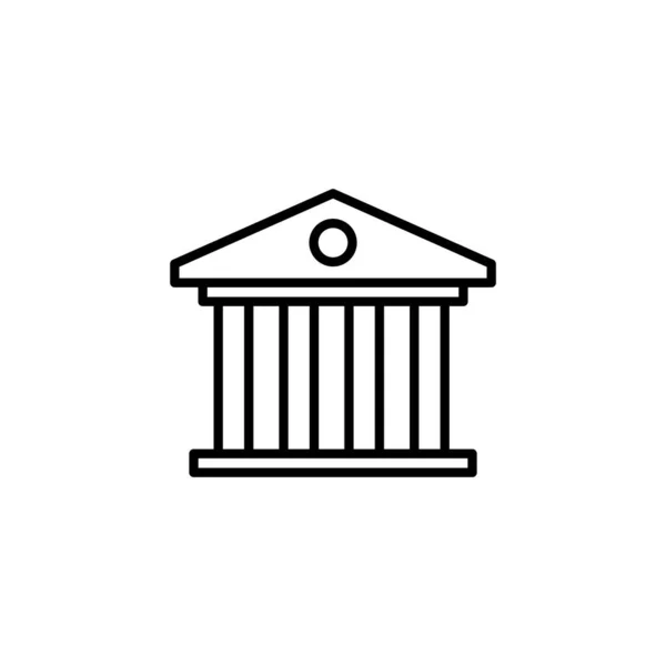 Bank Icon Web Mobile App Bank Sign Symbol Museum University — Stock Vector
