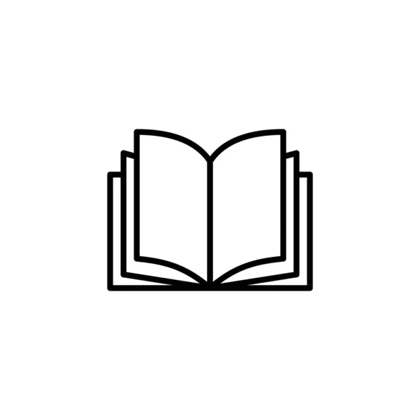 Book Icon Vector Web Mobile App Open Book Sign Symbol — Stockvektor