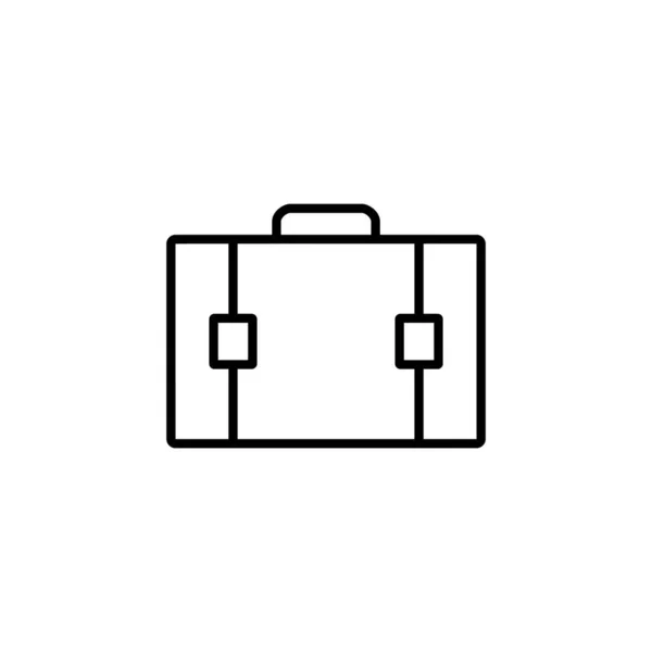 Briefcase Icon Vector Web Mobile App Suitcase Sign Symbol Luggage — Vettoriale Stock