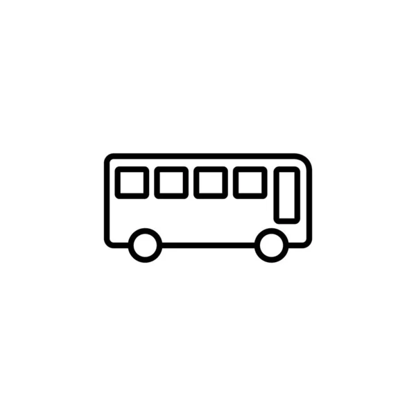 Bus Icon Vector Web Mobile App Bus Sign Symbol Transport —  Vetores de Stock