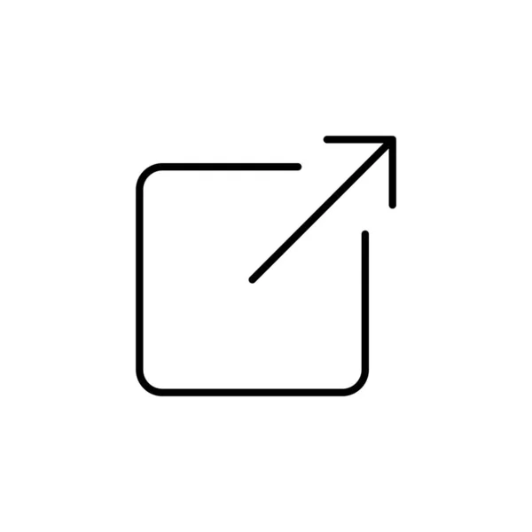 External Link Icon Vector Web Mobile App Link Sign Symbol — 스톡 벡터