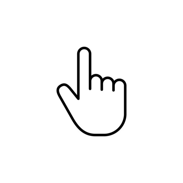 Вектор Значка Руки Веб Мобильного Приложения Знак Курсора Символ Клик — стоковый вектор
