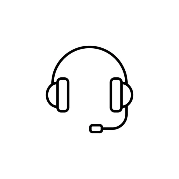 Headphone Icon Vector Web Mobile App Headphone Sign Symbol — стоковый вектор
