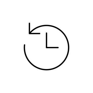 History icon for web and mobile app. recent event history sign and symbol