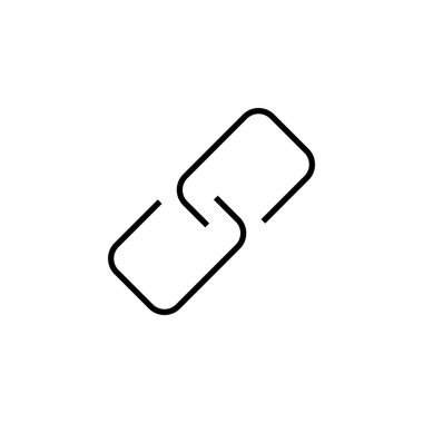 Link icon for web and mobile app. Hyperlink chain sign and symbol