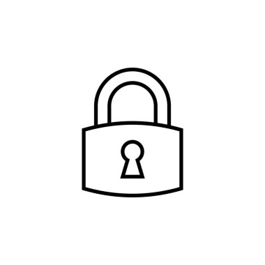 Lock icon for web and mobile app. Padlock sign and symbol. Encryption icon. Security symbol