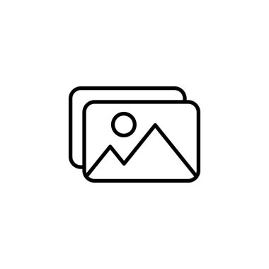 Picture icon for web and mobile app. photo gallery sign and symbol. image icon