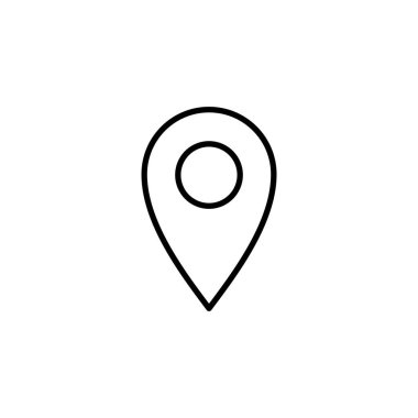 Pin icon for web and mobile app. Location sign and symbol. destination icon. map pin