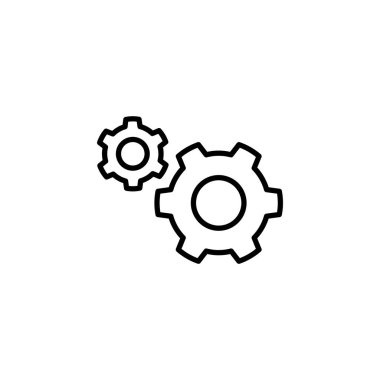setting Icon for web and mobile app. Cog settings sign and symbol. Gear Sign