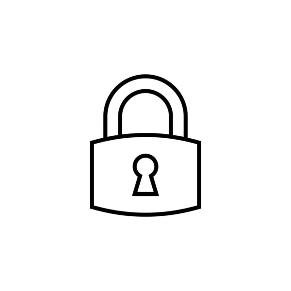 Lock Icon Web Mobile App Padlock Sign Symbol Encryption Icon — Vetor de Stock