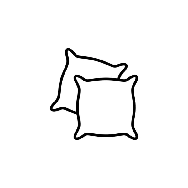 Pillow Icon Web Mobile App Pillow Sign Symbol Comfortable Fluffy — Stock Vector