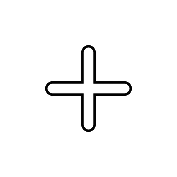 Icon Web Mobile App Add Sign Symbol — Stock Vector