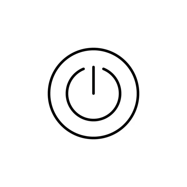 Power Icon Web Mobile App Power Switch Sign Symbol Electric — Vettoriale Stock