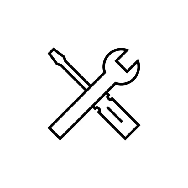 Repair Tools Icon Web Mobile App Tool Sign Symbol Setting — Stockvector