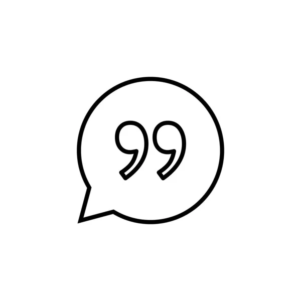 Quote Icon Web Mobile App Quotation Mark Sign Symbol — Image vectorielle