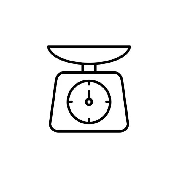 Scales Icon Web Mobile App Weight Scale Sign Symbol — Stockvektor