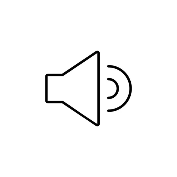 Speaker Icon Web Mobile App Volume Sign Symbol Loudspeaker Icon — Stok Vektör