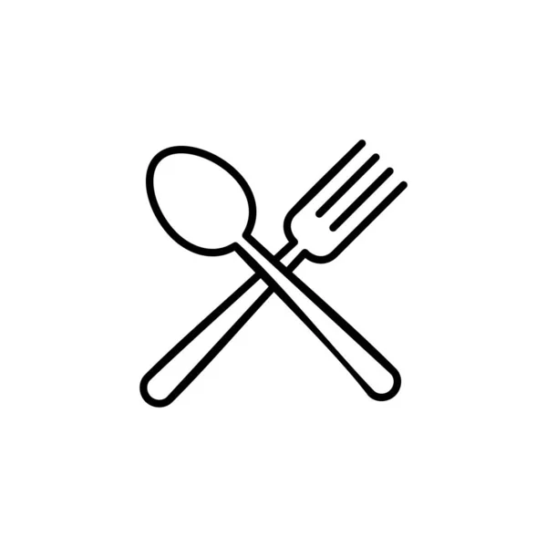 Spoon Fork Icon Web Mobile App Spoon Fork Knife Icon — Stockový vektor
